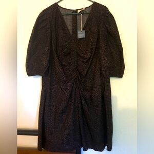 Universal Thread animal print dress with puffy sleeves